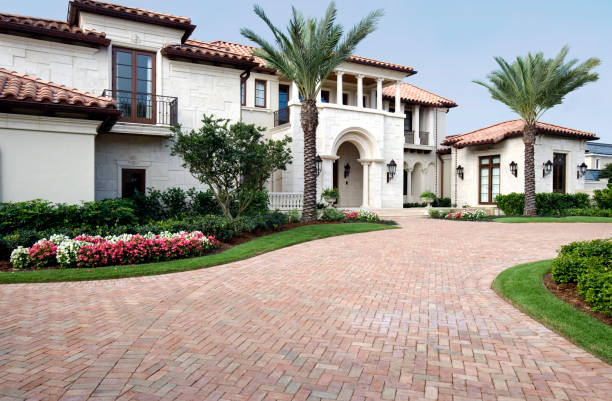 Residential Paver Driveway in Somerville, TX